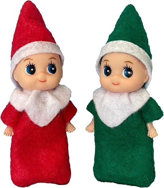 Picki Nicki Elf Baby Twins Two Little Christmas Elves, an