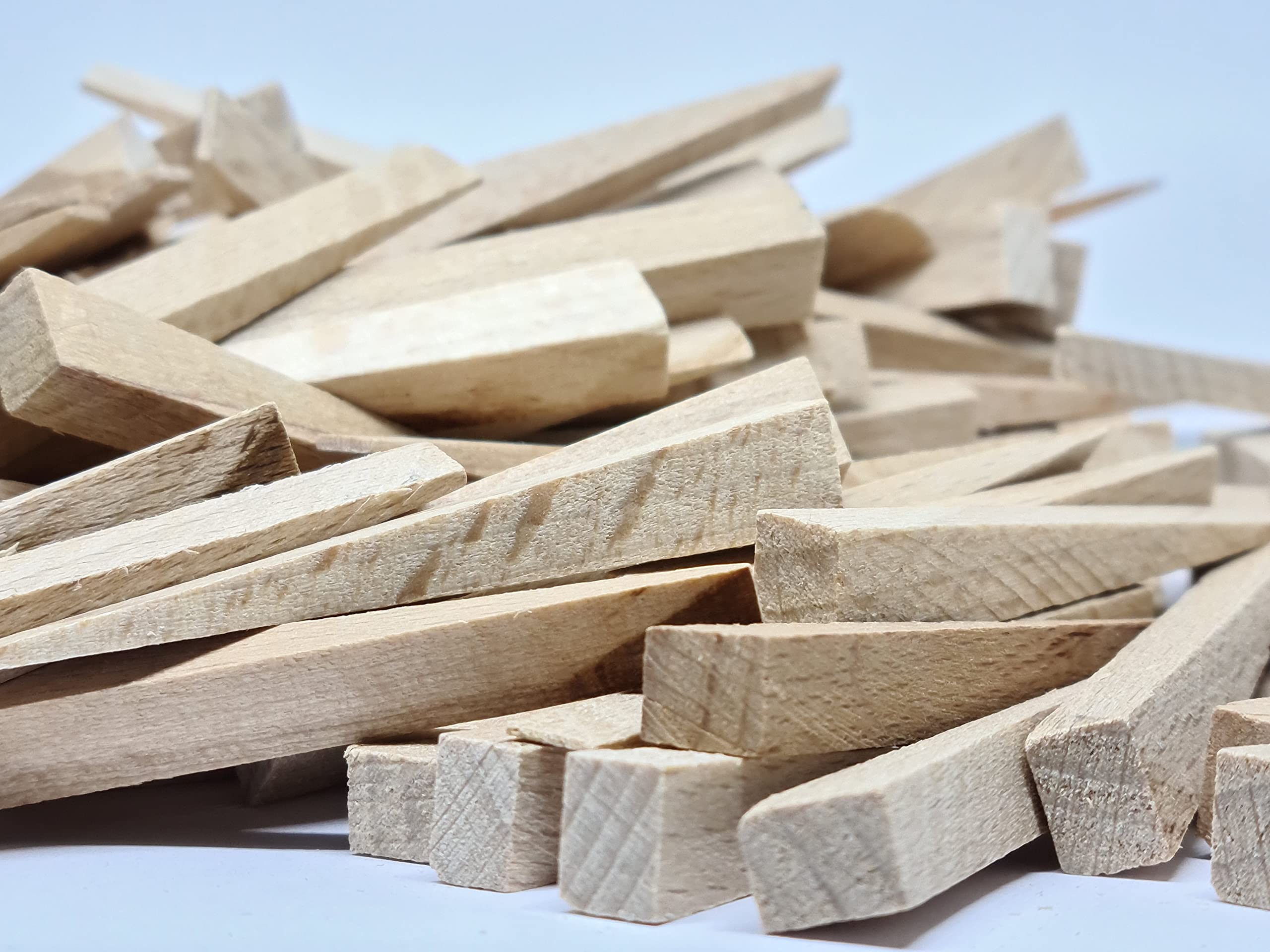 CyberSunrise Cuñas pequeñas de madera | Espaciadores de madera para azulejos y suelos | Paquete de 1000