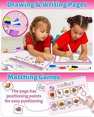 Miniatura 3 de Benresive Montessori - Libro ocupado para niños pequeños de 3 a 5 años, actividades de aprendizaje preescolar, libros para colorear de actividades