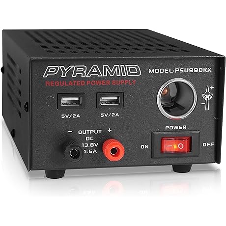 Pyramid Universal Compact Bench Power Supply Home Lab CB Base Station Radio