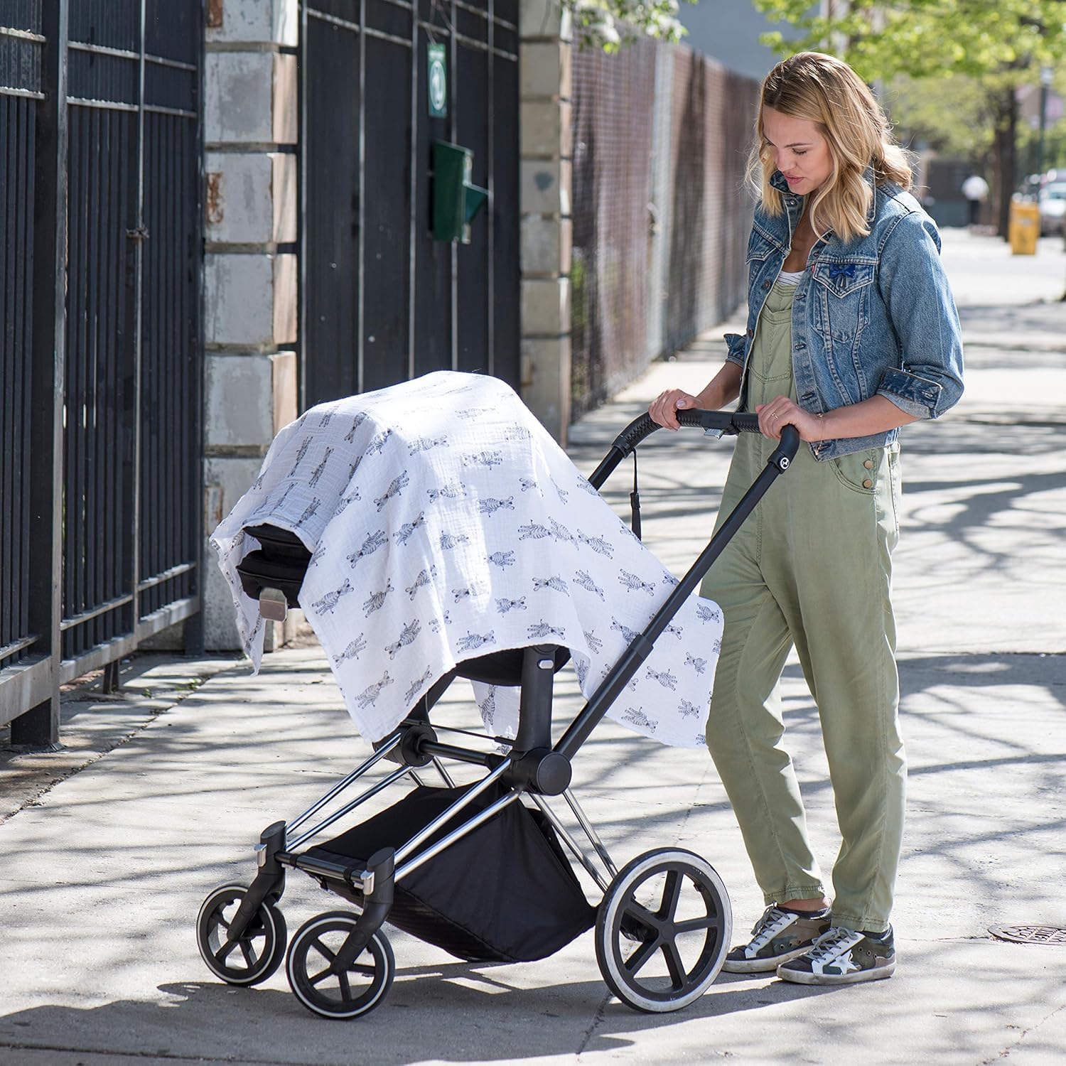 aden + anais Wildlife Swaddle - Confezione da 4 pezzi, grande set di 100% mussola di cotone