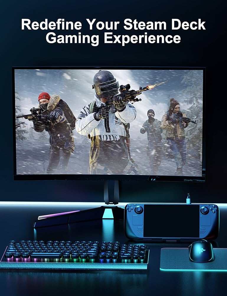 Amazon.com: Portable Steam Deck/Steam Deck OLED Dock, 4-in-1