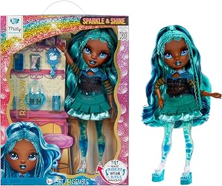 Rainbow High Sparkle & Shine Doll - Misty - 11 inches Fashion Doll with teal hair and magical bubbles in the legs, color, style, play, collectible, for children ages 4 to 12+