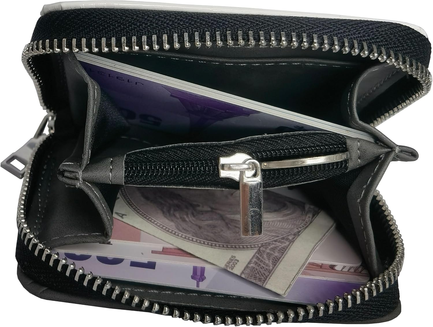 Sublimation Small Coin Purse Women Wallet Blanks Leather Coin Credit Card Holder Diy Crafts (Grey)