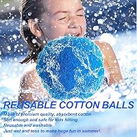 Vista 7 de 60 piezas de bolas de agua reutilizables, globos de agua reutilizables para juguetes y juegos al aire libre, juguetes de agua para niños y adultos
