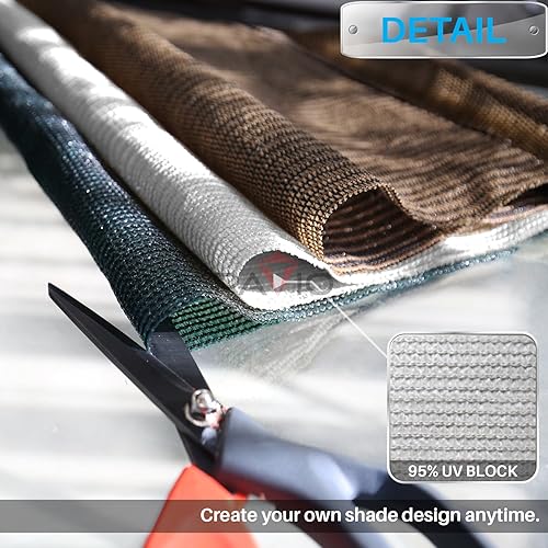 Miniatura 4 de Patio Paradise - Rollo de tela de sombra de 8 x 24 pies, 95% de protección UV, cubierta para pérgola al aire libre, toldo Patio toldo de malla para