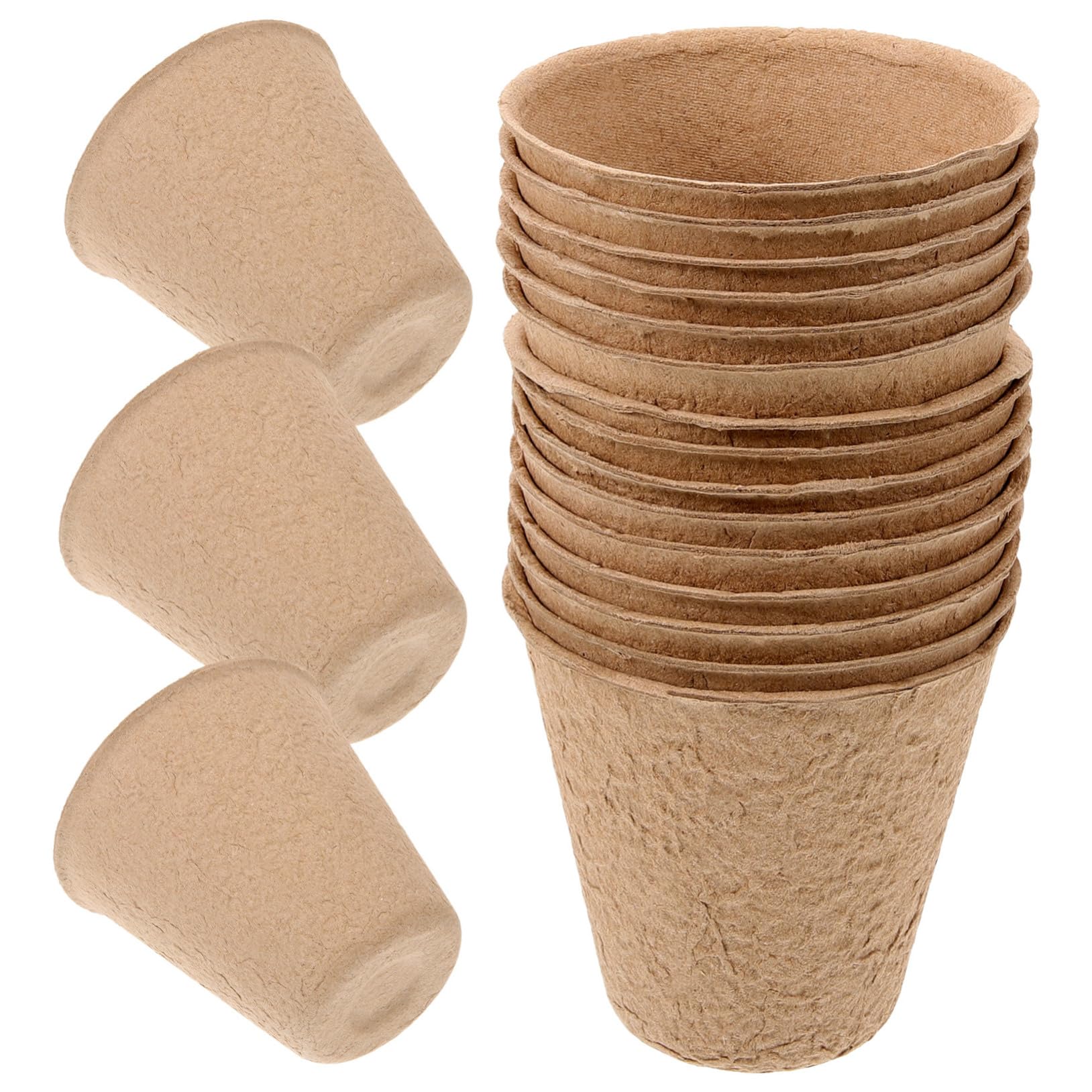 Toyvian Kit de 110 Pots de Tourbe pour Semis de Plantes, Jardinage Intérieur et Extérieur, Pots de Pépinière Compostables 10 Étiquettes, Taille Standard, Écologique,