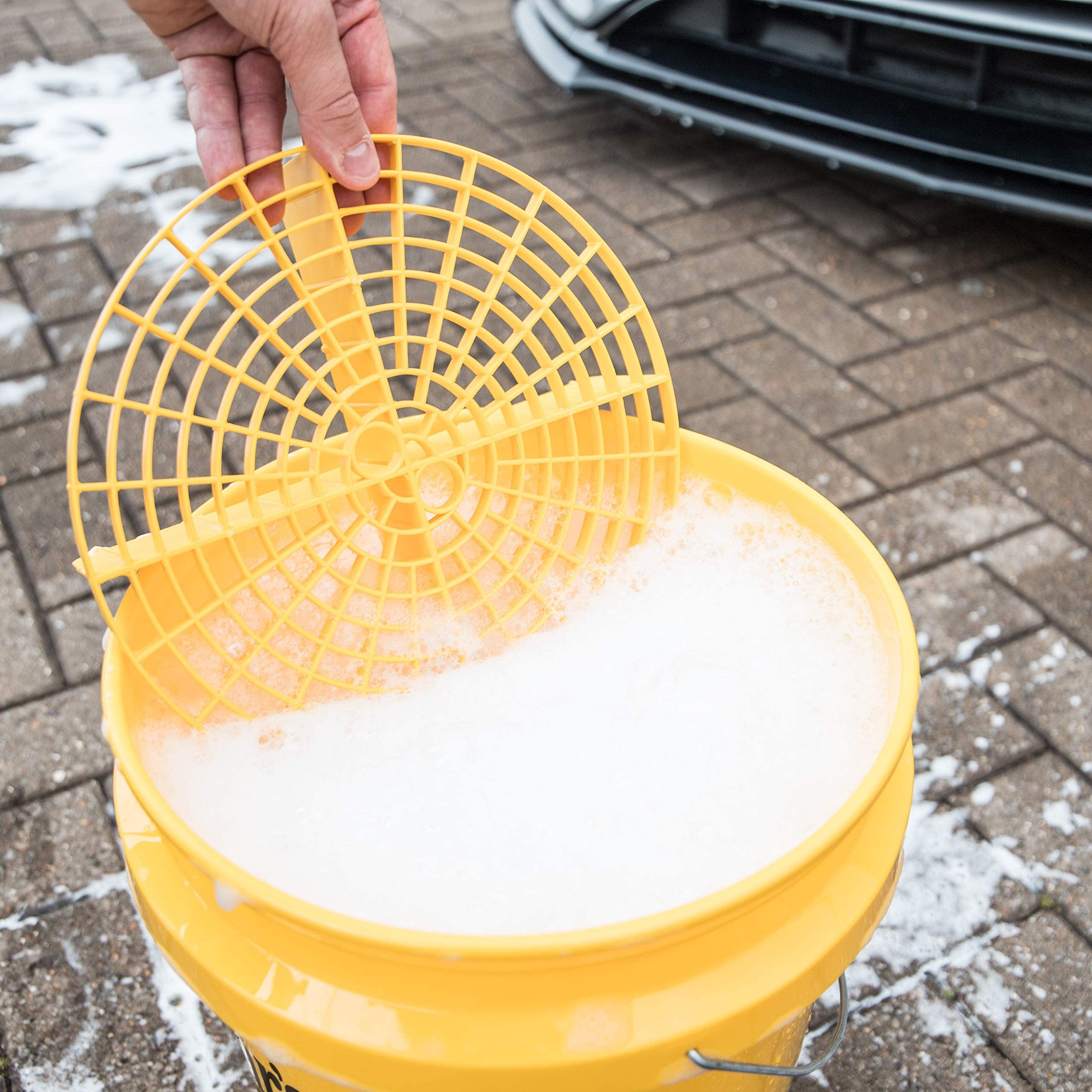 Meguiar's X3003 Professional Car Wash Grit Guard (wiadro do mycia samochodu sprzedawane oddzielnie), żółta