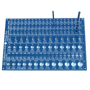 مقياس مثقاب جماعي من الفولاذ المقاوم للصدأ 3 في 1 Pro | مقياس مثقاب مكون من 118 فتحة بدقة 0.0008 0.02 مم | PVD أزرق مع ليزر