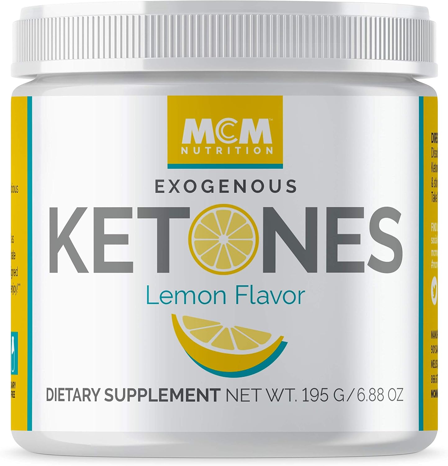 MCM Nutrition Exogenous Ketones Supplement & Bhb Boosts Energy