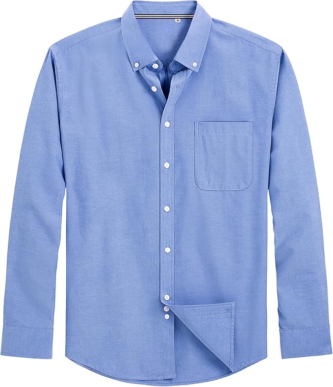 J.VER Oxford Shirt Button Down Long Sleeve Dress Shirts