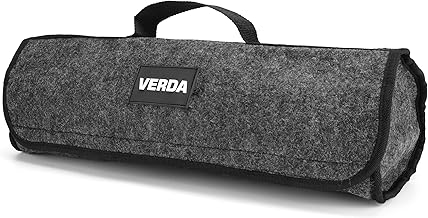Scherenwagenheber Tasche mit Trageschlaufe 45x14cm, Filz Materiall Robuste und strapazierfähige Aufbewahrungstasche aus Wildleder für Wagenheber – Mit Klettverschluss – Perfekt für Car Jack Kits
