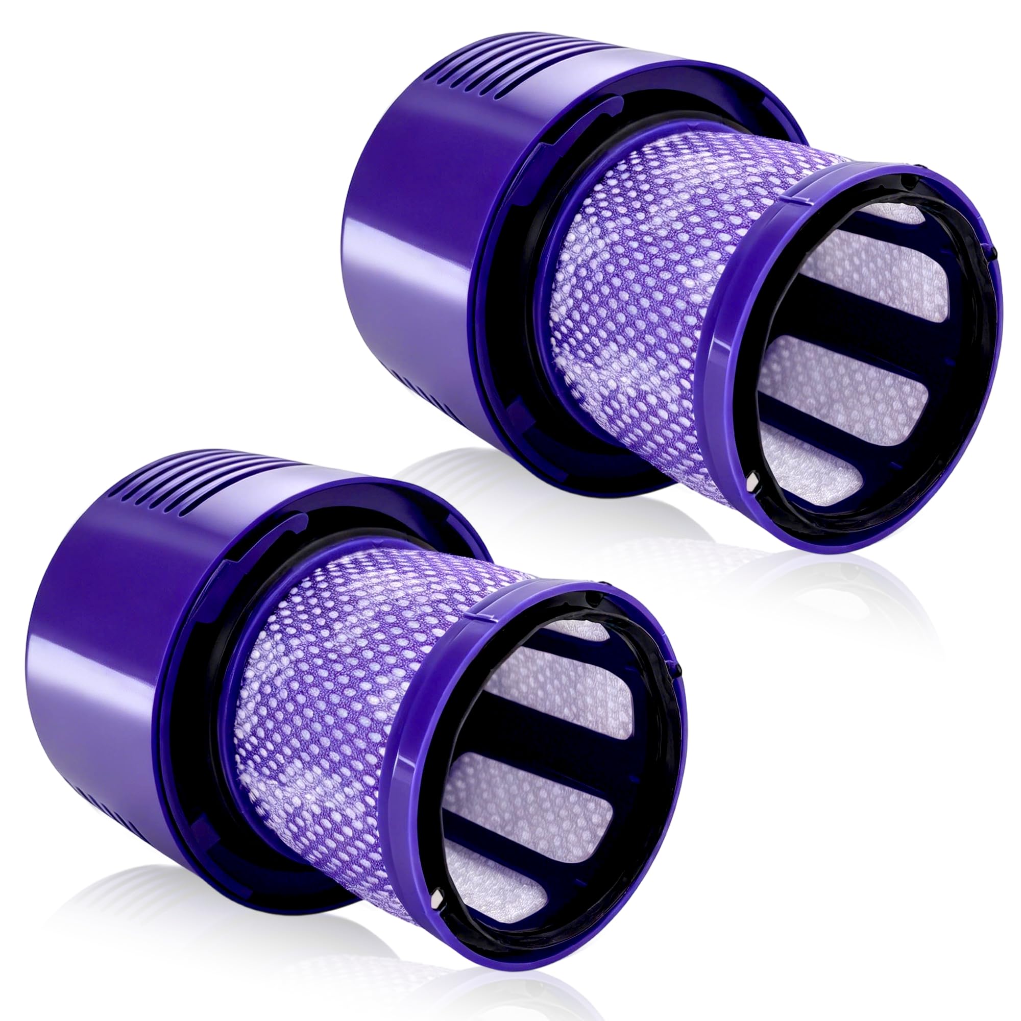 Bitone Filters Compatible with V10, 2 Pcs Replacement Vacuum Washable Filters for V10 Cyclone Series,V10 Absolute,V10 Animal,V10 Total Clean,SV12 Vacuum Cleaner,with 1 Cleaning Brush