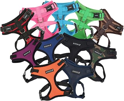 Puppia Authentic Puppia Ritefit Harness With Adjustable Neck, Camo, Medium