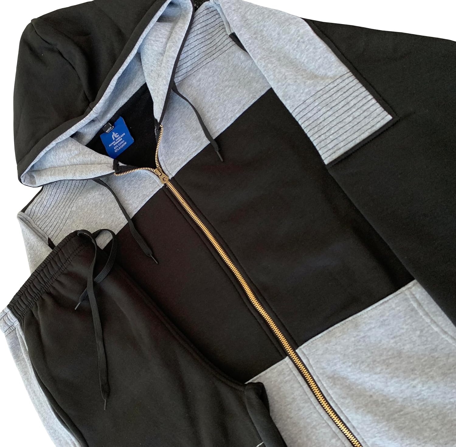 Men's Fleece Suit Biker stitch Outfit - Image 2