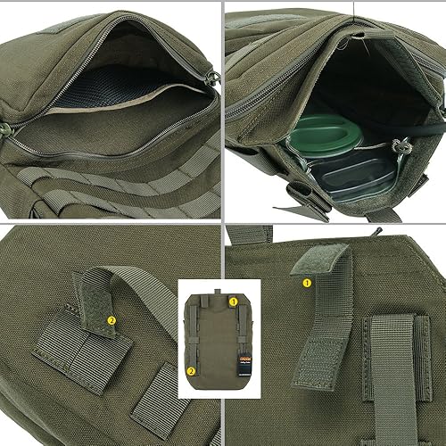 Miniatura 6 de Mochila táctica Excellent Elite Spanker, mochila de hidratación para 3 L de agua, reservorio Molle, chaleco accesorio