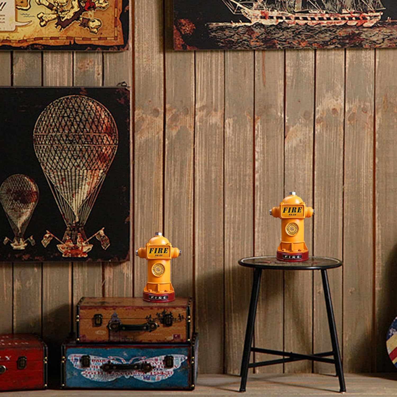 Dog Fire Hydrant Pee Post, Fire Hydrant for Dogs to Pee On, 5.9x9.5 Inch Resin Post for Potty Training Indoor, Outdoor