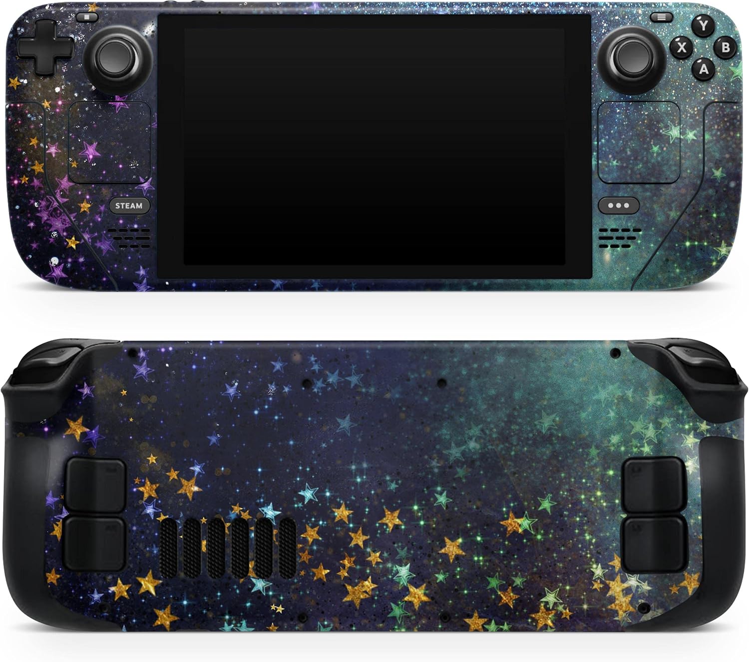Compatible with Steam Deck - Skin Decal Protective Scratch-Resistant Removable Vinyl Wrap Cover - Swirling Multicolor Star Explosion