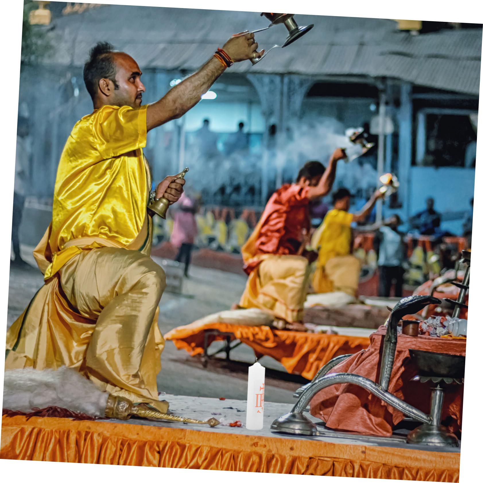 OUNONA Holy Candle Decorative Taper Candle Religious Present for Parties Home Decor Realistic Design for Spiritual Ambiance for Catholic Celebrations Events