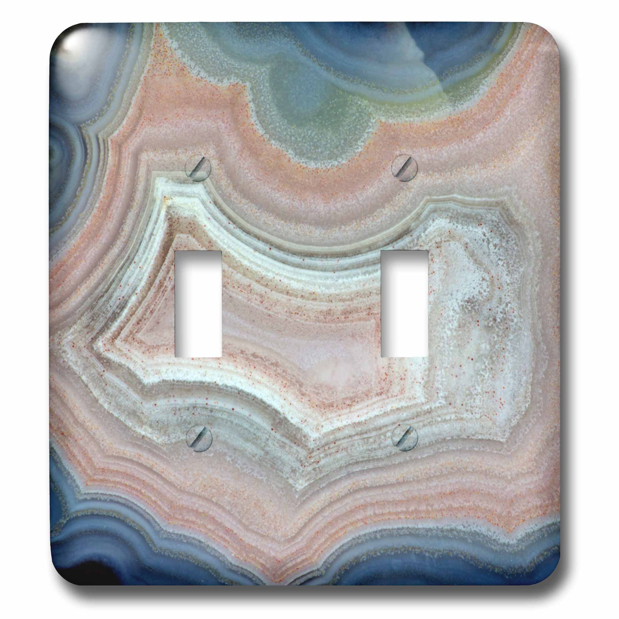 Interrupteur à bascule bleu multicolore 3D Rose lsp_231724_2