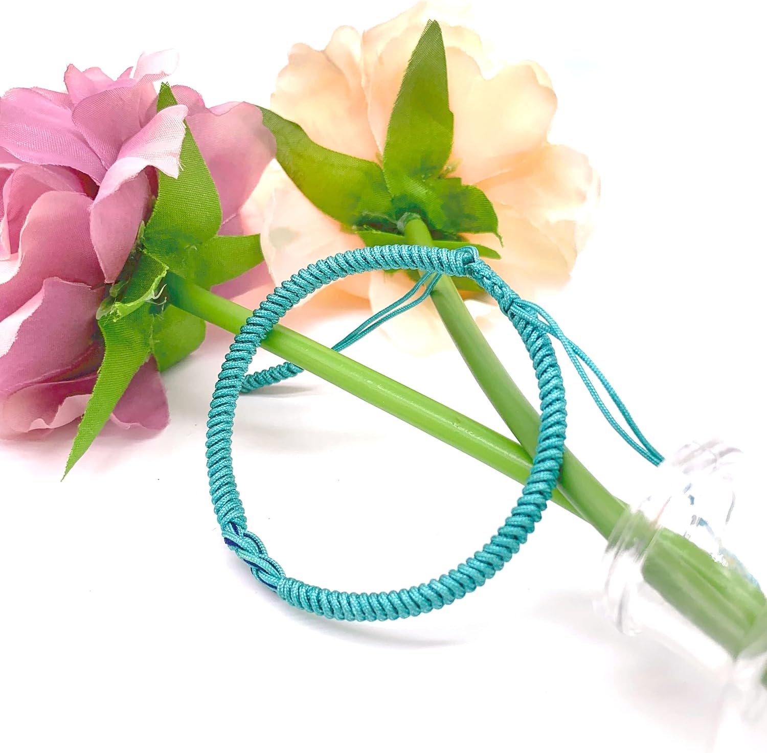 LAMIBEE Infinity Love Multicolor Bracelet for Men Women, Tibetan Lucky Amulet Knot Bracelet, Woven Thread String for Friend and Couple, Peace and Protection - Image 5