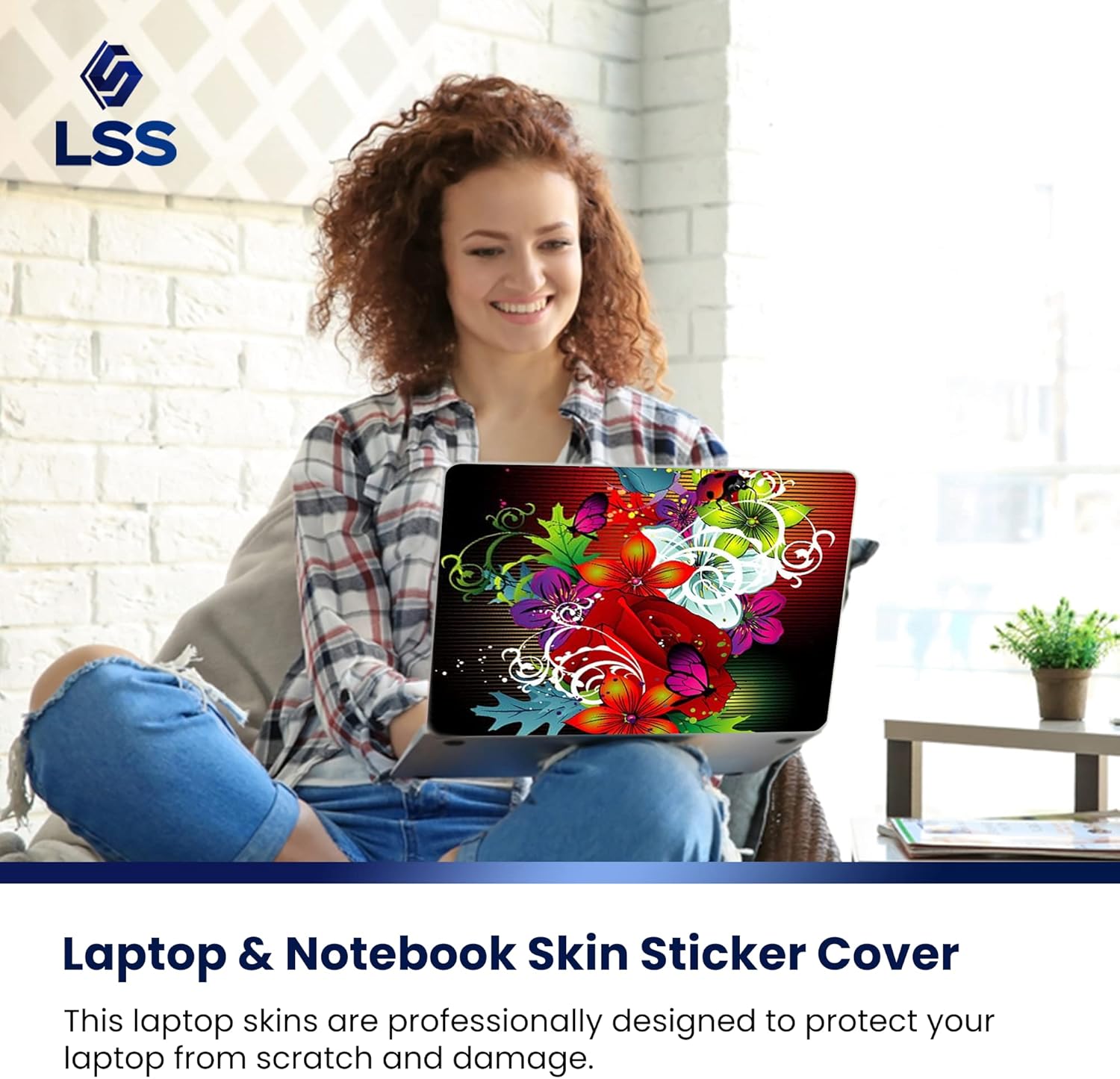Floral Laptop Skin 17-19" | Reusable Protector + Wrist Pads 6 81PCRYKil3L. AC SL1500
