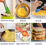 Mixing Bowls with Airtight Lids, 20 Piece Stainless Steel Metal Nesting Bowls, AIKKIL Non-Slip Silicone Bottom, Size 7, 3.5, 2.5, 2.0,1.5, 1,0.67QT Great for Mixing, Baking, Serving (Colorful)