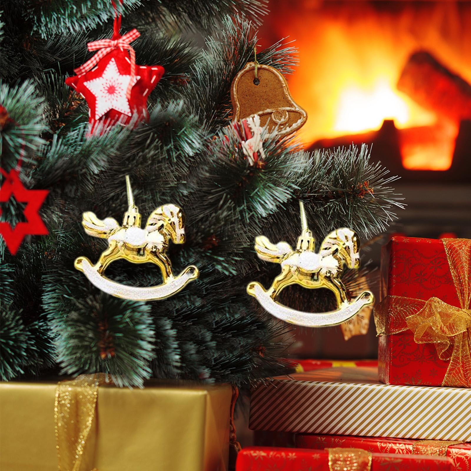 Amazon.co.jp: Cileznw ロッキングホースのクリスマスオーナメント