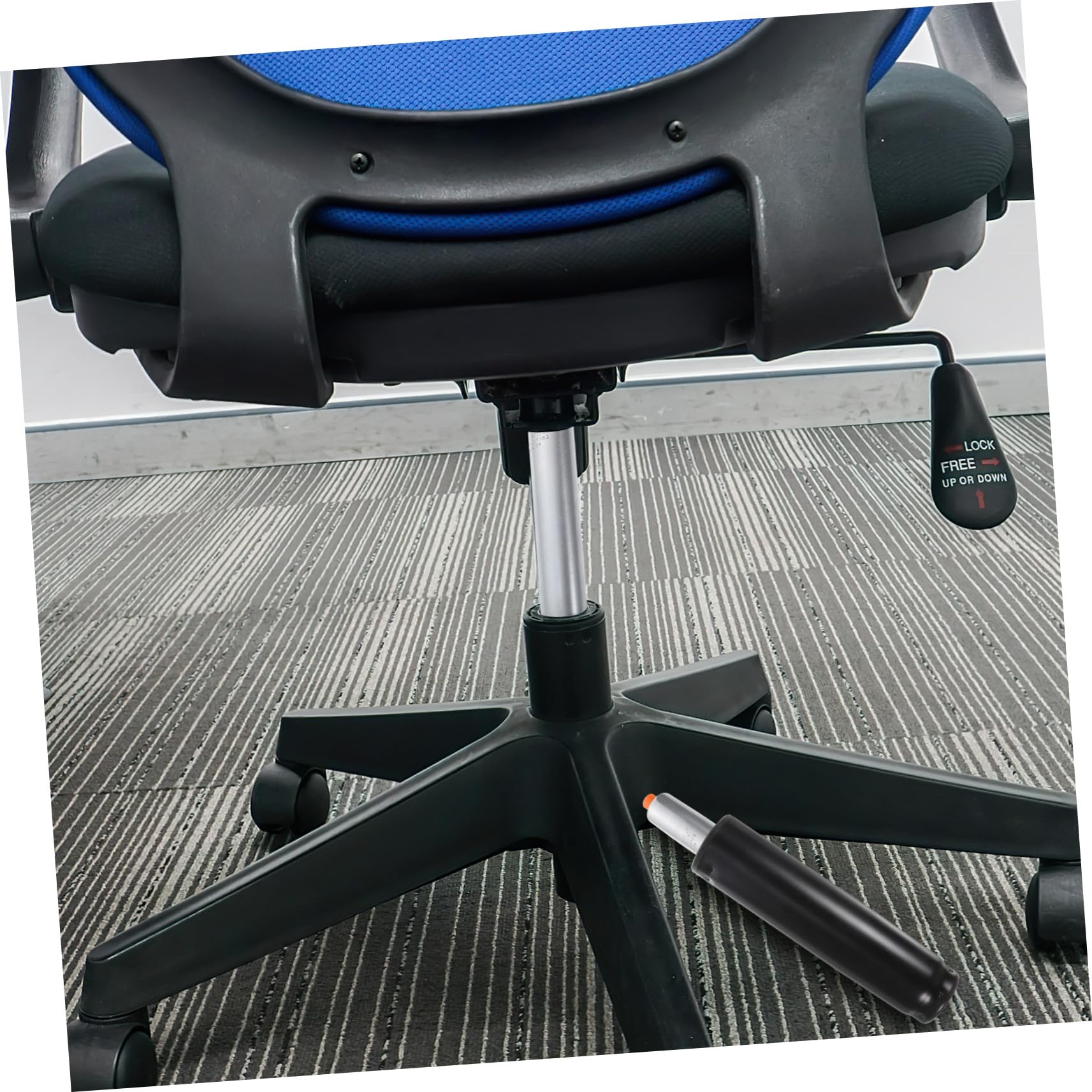 Zerodeko Vérin à Gaz Robuste pour Chaise Bureau Cylindre de Levage Silencieux Acier Inoxydable Rechange pour Chaises de Bureau Exécutives et Sièges Mobiles