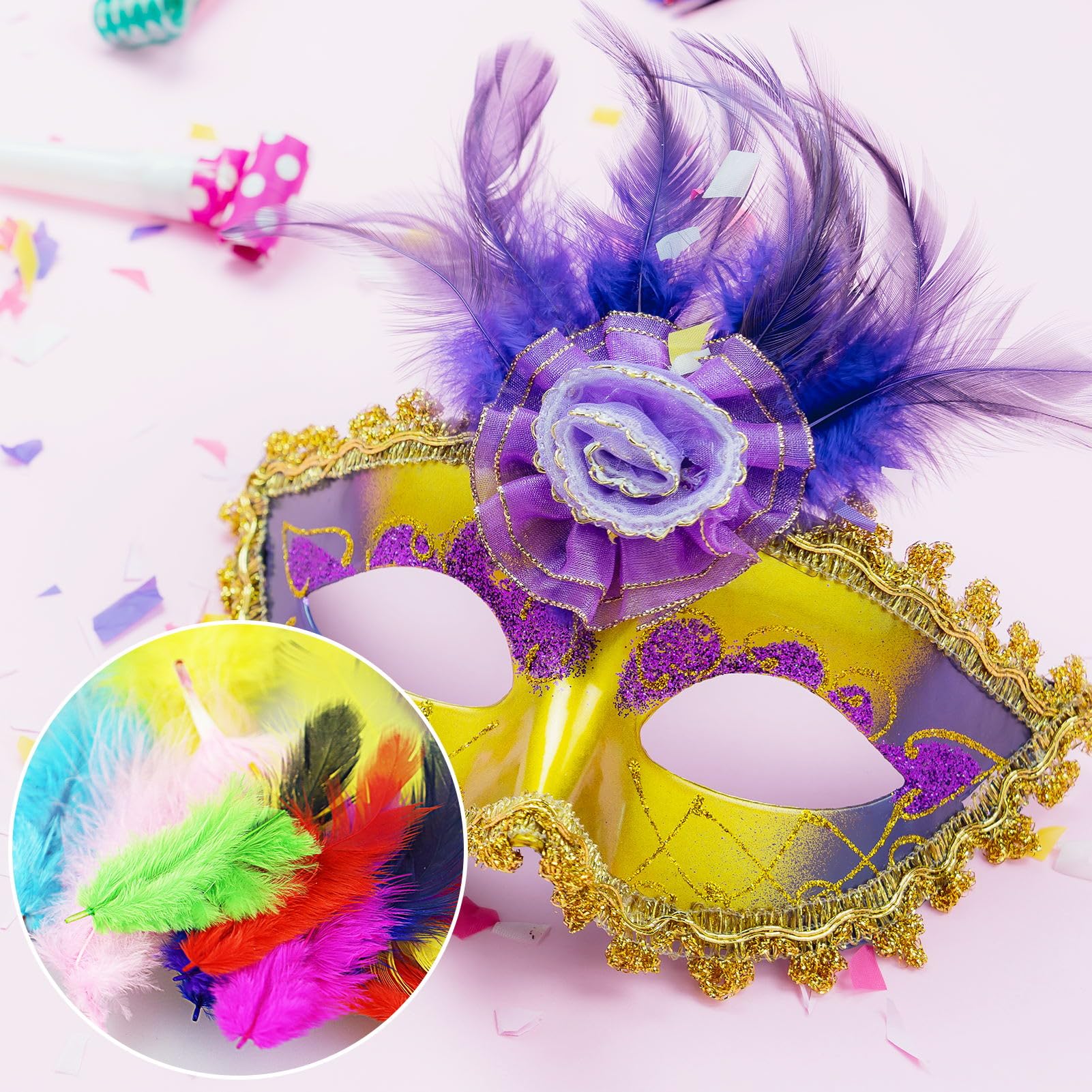 Piume decorative in piume di struzzo bianche per artigianato Centrotavola grande per la decorazione della tavola Accessori per feste di nozze lunghe Mariage  15