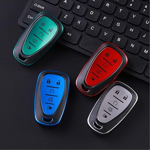 Miniatura 6 de ELOHEI Funda protectora para llavero de Chevy para Chevrolet 2020 2019 2018 2017 2016 Chevy Malibu Camaro Cruze Traverse Spark Equinox Sonic Volt