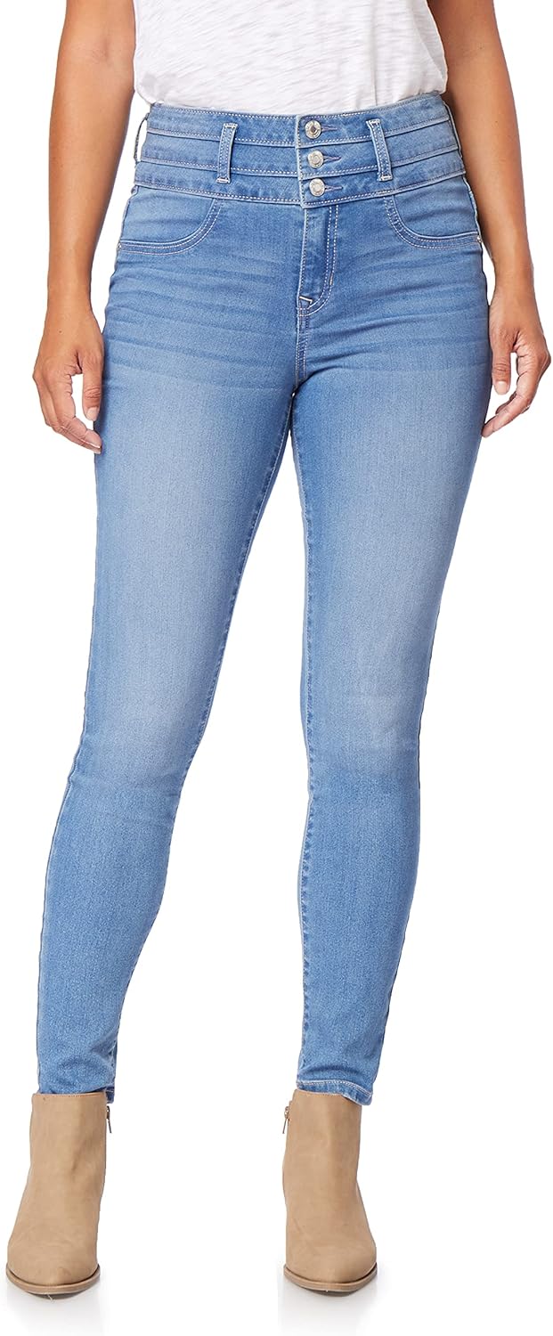 Angels Forever Young Evershape Skinny Jeans For Women - Mid-rise, Figure Enhancing Stretch Denim