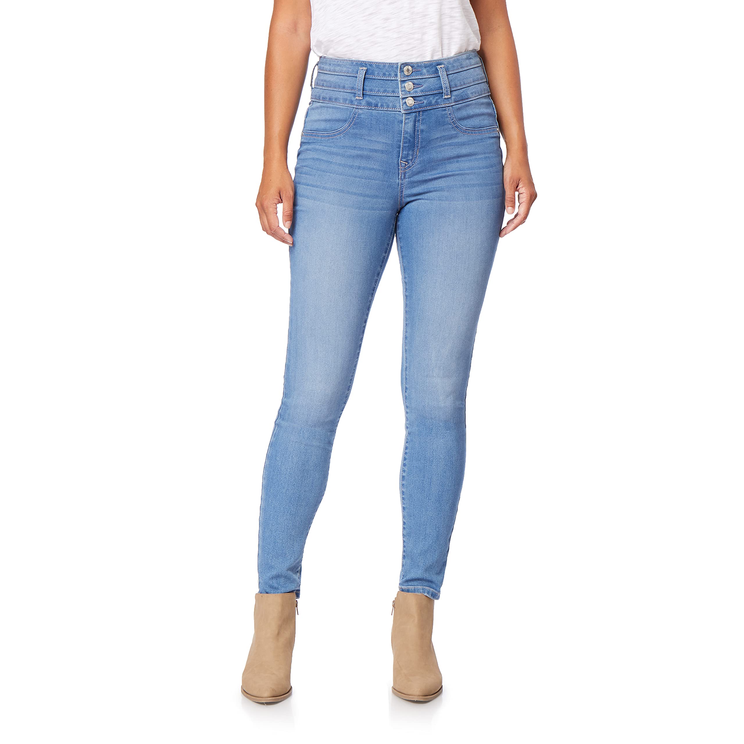 Angels Forever Youngevershape Skinny Jeans For Women Mid Rise