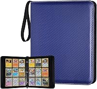 Vista 53 de Carpeta Mini de Tarjetas de 1 Bolsillo, Carpeta de Tarjetas Coleccionables de 80 Bolsillos, Álbum Pequeño Premium de Colección de Tarjetas