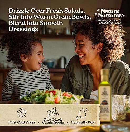 Miniatura 2 de Aceite de semillas de comino negro (Nigella Sativa) para rociados cálidos, tazones salados y recetas tradicionales elaborado a mano en pequeñas