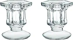 Haüskraft - Jogo de Castiçal, Veneza, 2 Peças, Western Incolor