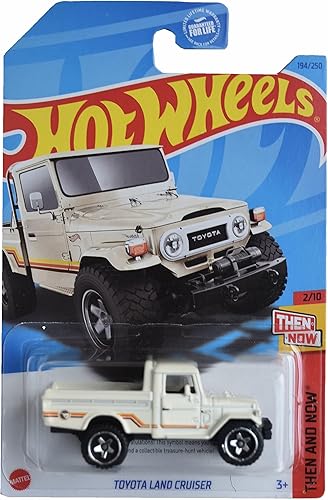 Miniatura 1 de Hot Wheels Toyota Land Cruiser, entonces y ahora 2/10 [crema] 194/250 Caza del tesoro regular