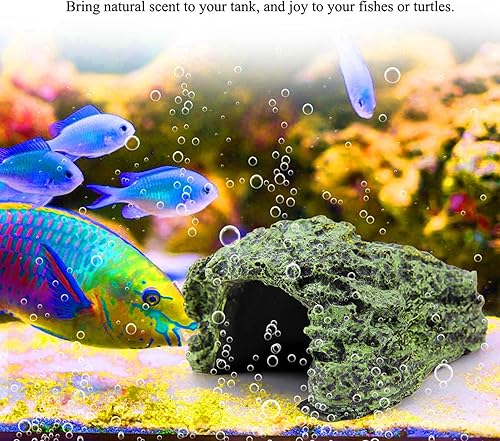 Miniatura 4 de Cueva oculta de peces, acuario, tortuga, reptil, refugio de hábitat, refugio para acuario, terrario, decoración (mediano)