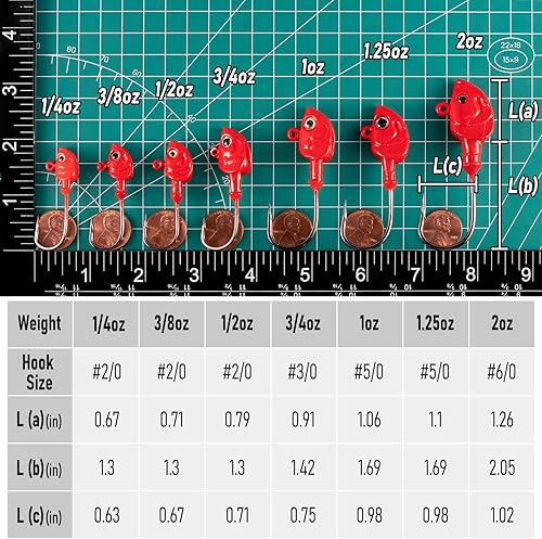 Miniatura 3 de Dr.Fish Paquete de 10 cabezas de plantilla de Swimbait, cabezas de plantilla de pesca de agua salada, ojos 3D, ganchos de acero de alto carbono,