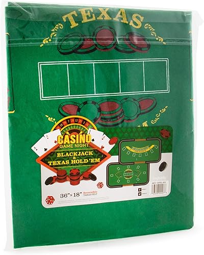 Miniatura 6 de Mesa de póquer de doble cara y mini fieltro de Blackjack Casino  Práctico, ahorro de espacio, 36 x 18 pulgadas, tapete de mesa enrollable de juego