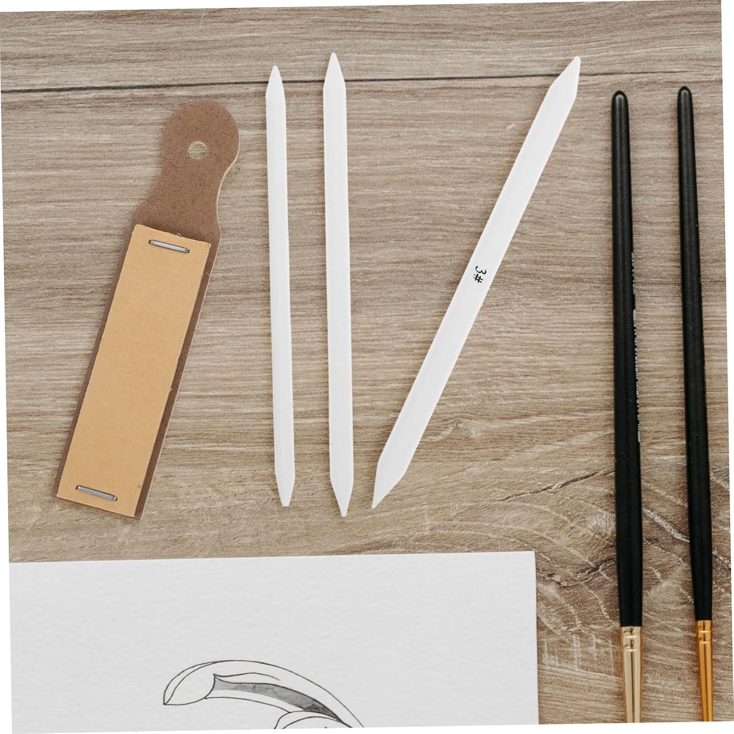 Smooth Blending Supplies Art Erasers for Drawing Smudge Sticks Shading Tools Blending Paper Drawing Supplies Set