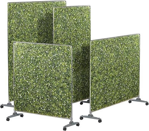 Miniatura 8 de Coarbor Paneles de seto de boj artificial, para pared, follaje, hierba, vegetación, soporte de 60 pulgadas de alto x 40 pulgadas de ancho, pantalla