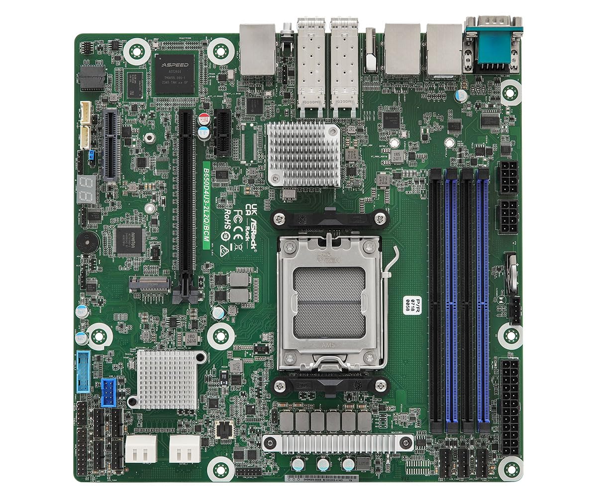 ASRock Rack Server Motherboard B650D4U3-2L2Q/BCM Micro-ATX AMD EPYC™ 4004 and AMD Ryzen™ 9000/8000/7000 Series Dual SFP28 (25GbE)-image-41