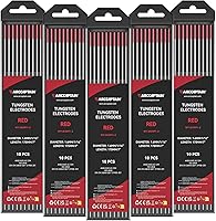 Vista 9 de ARCCAPTAIN Electrodo de soldadura TIG de tungsteno, paquete de 10 unidades de 1/16 x 7 pulgadas (dorado, 1.5% lantanado, WL15/EWLa-1.5)