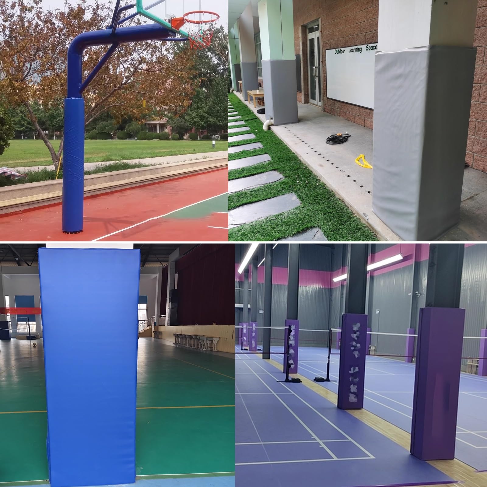 Owijka do słupka do piwnicy – podkładka na słupki na siłownię, kwadratowa osłona ochronna na każdą pogodę do garażu/boiska, sprzętu sportowego