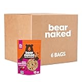 Bear Naked Granola Cereal, Vegan, Breakfast Snacks, Triple Berry Crunch (6 Bags)