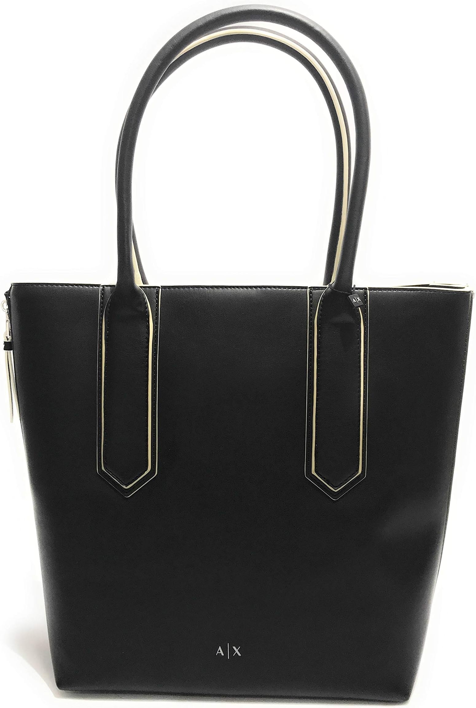 Logo Zipper Large Soft Eco Nappa Leather Shopping Bag