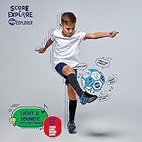 Vista 7 de Score N' Explore Interactive Sound Ball Light Up, Sound, and Counting Ball for Skills Training NASA Azul
