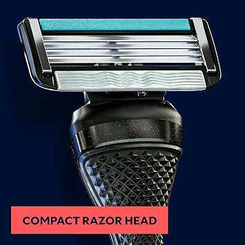 Dollar Shave Club 4 Blade Razor Refill Cartridges 8 Count and Shaving Kit with Diamond Grip Razor Handle 4 Blade Refills