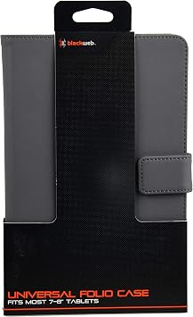 Gray Universal Folio case for 7 to 8 inch Tablets